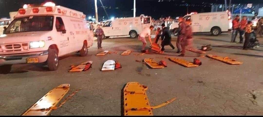 مـقتل وإصـابة العشرات في انهيار منصة بحفل ديني بإسرائيل (صور)