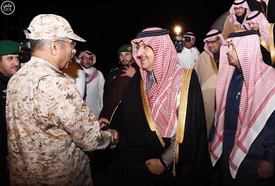 ولي العهد يصل إلى حفر الباطن