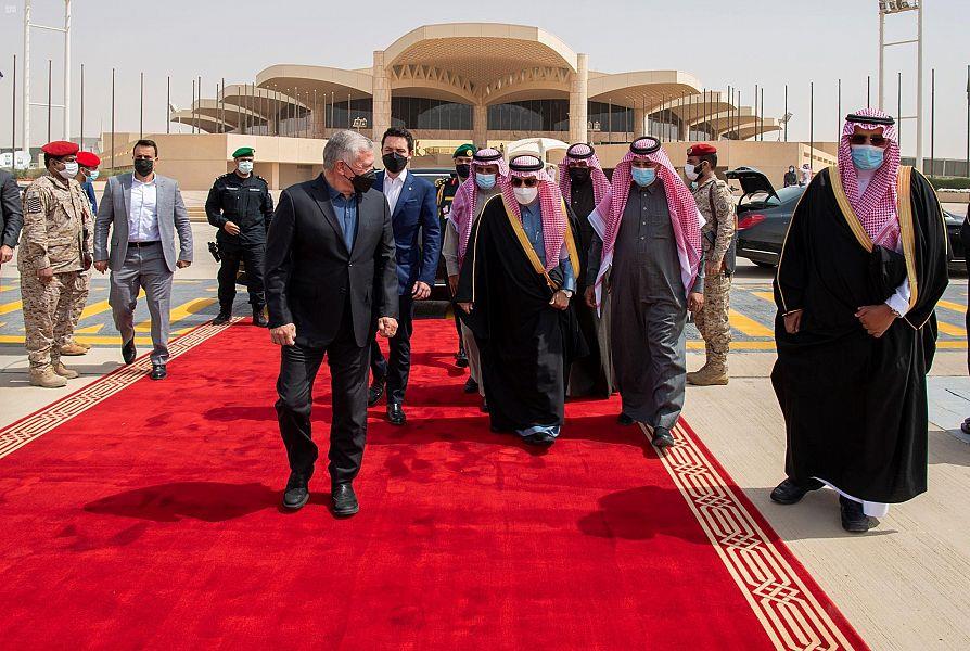 ملك الأردن يغادر الرياض