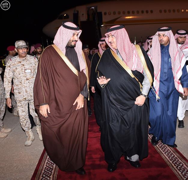 ولي العهد يصل إلى حفر الباطن