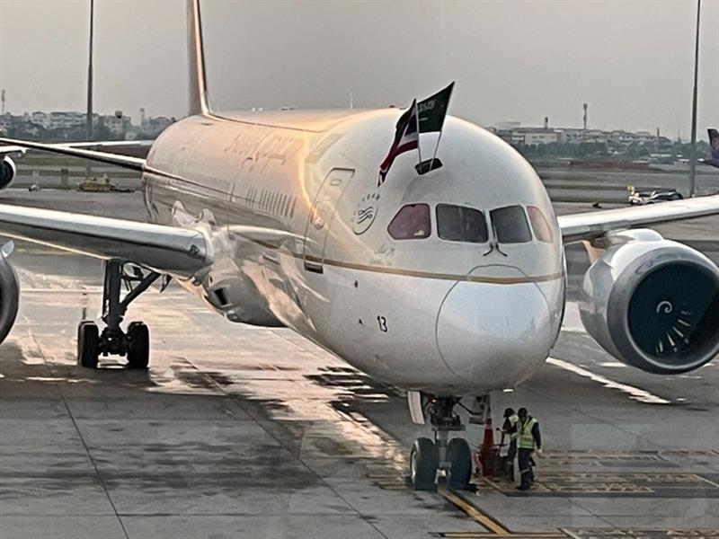 طائرة السعودية في تايلاند