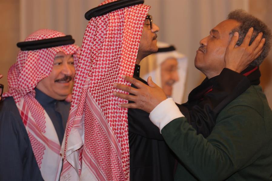 تركي آل الشيخ يلتقي عدداً من الفنانين العرب المشاركين في ليلة 