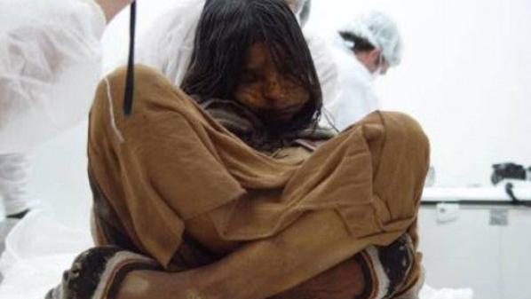 صورة للفتات المحنطة و المحفوطة في الثلج