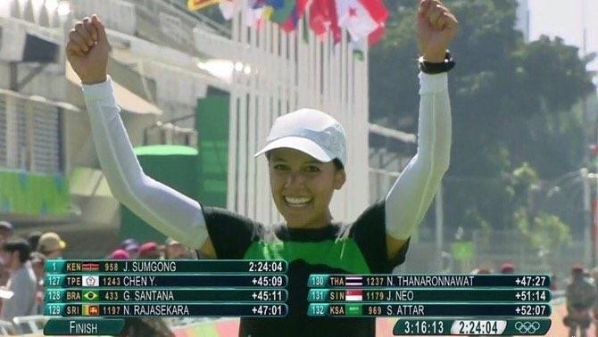 سارة العطار تختتم مشاركة السعوديات في الدورة الأوليمبية بسباق الماراثون (صور)