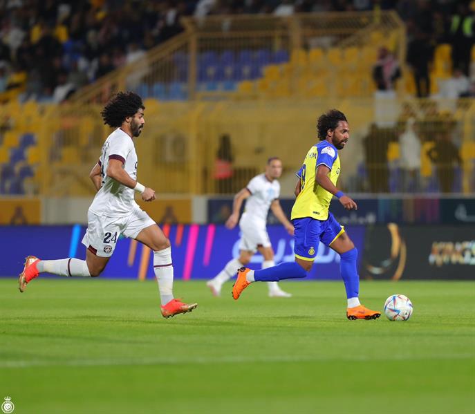 جانب من مباراة سابقة بين النصر والعدالة