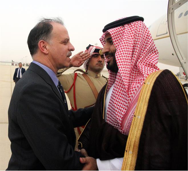 بالصور.. ولي ولي العهد يصل إلى الأردن