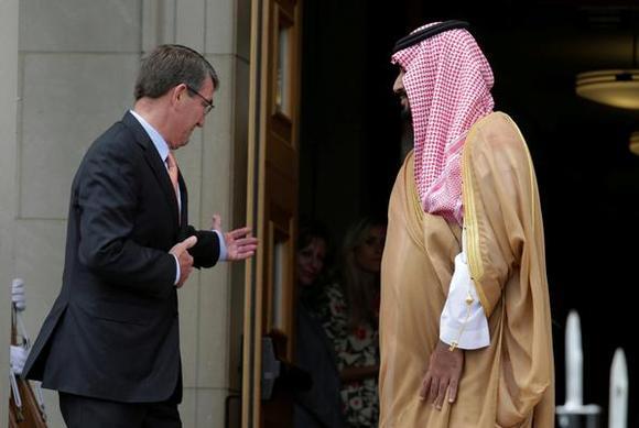 صور من مراسم استقبال الأمير محمد بن سلمان في 