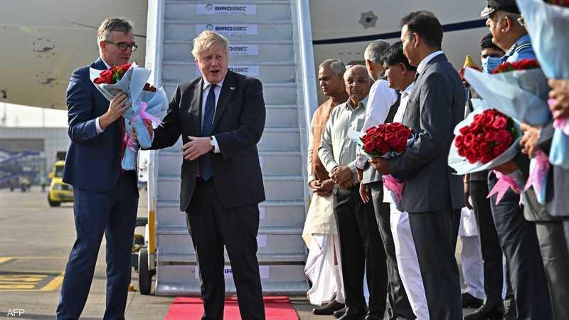 جونسون يصل الهند 