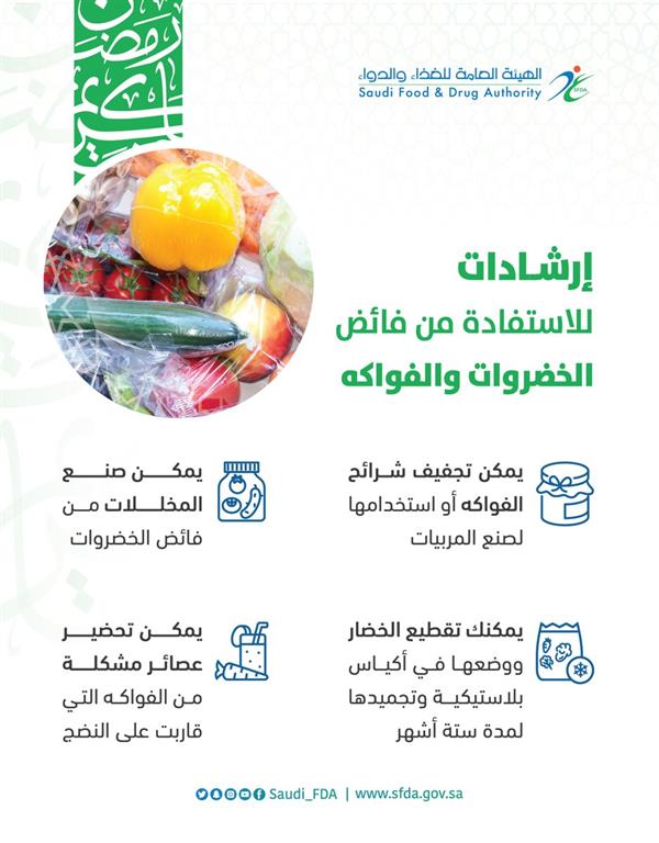 فائض الخضراوات والفواكه