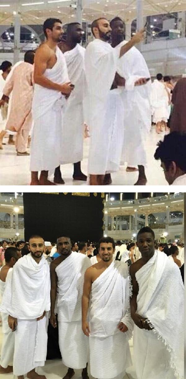 لاعبو النصر يؤدون العمرة بعد مباراة الوحدة 