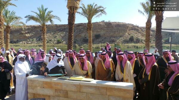 سمو الأمير خالد_بن_بندر رئيس الهيئة يضع حجر الأساس