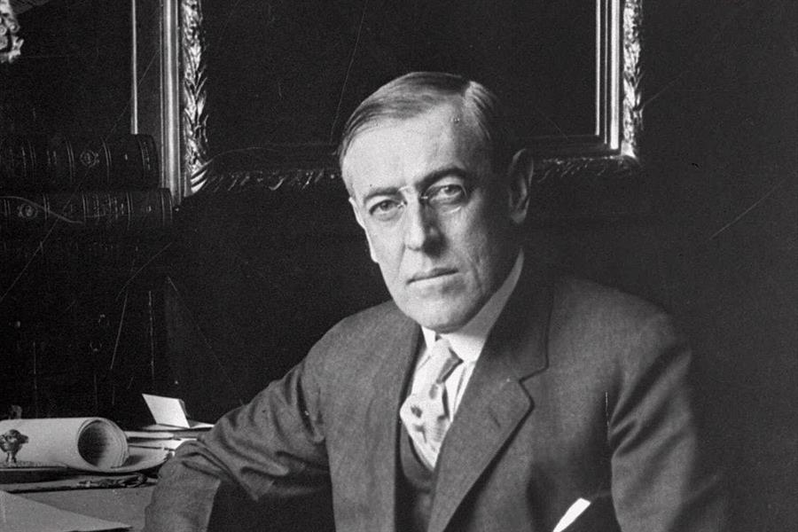 صورة للرئيس الأميركي وودرو ولسن