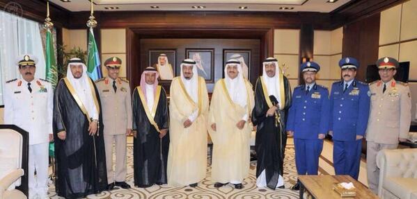 سمو ولي العهد يستقبل عدد من القيادات العسكرية