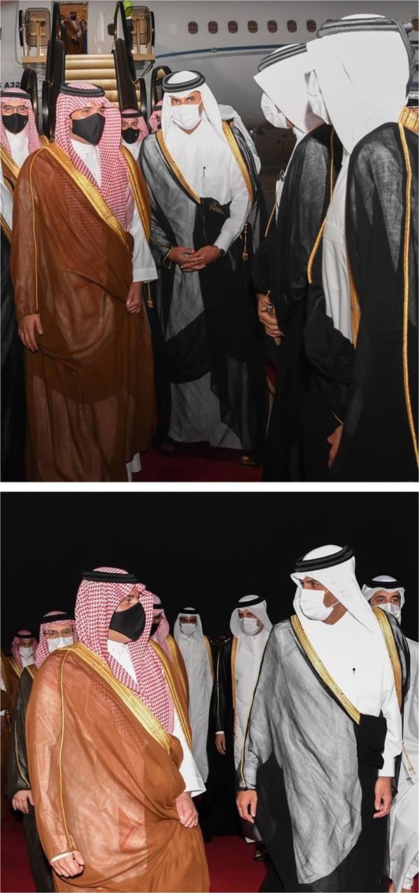 وزير الداخلية يصل إلى الدوحة ويلتقي رئيس الوزراء القطري 