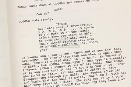 LABYRINTH (1986) - Production-Used Script and Ephemera - Current price ...