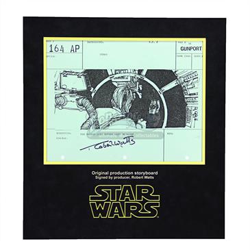 Signed Production Storyboard - Tie Passed Luke Moving Left to Right  (Gunport 164 AP)