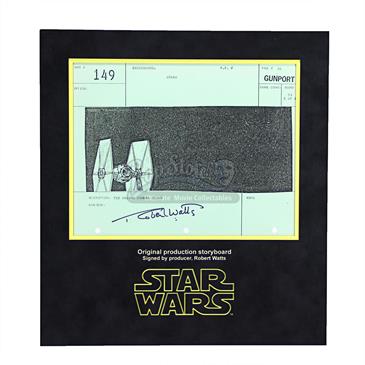 Signed Production Storyboard - Tie Passing Close By  (Gunport 149)