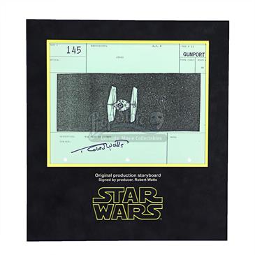 Signed Production Storyboard - Tie Fast By Camera (Gunport 145)