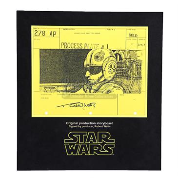 Signed Production Storyboard - Close Up Luke Heading Left to Right  (Gold 278 AP)