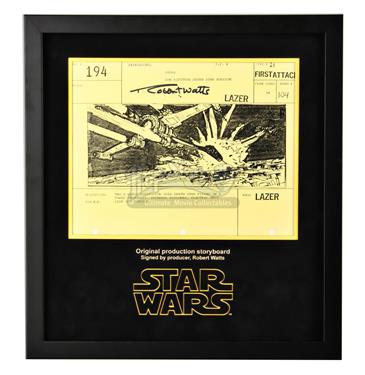 Signed Production Storyboard Display - Terminal Explosion (First Attack 194)