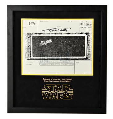 Signed Production Storyboard Display - Pirate Army (DS Escape 129)