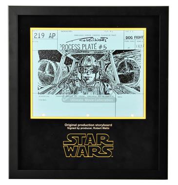 Signed Production Storyboard Display - Red Leader (Dog Fight 219 AP)
