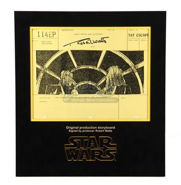 Signed Production Storyboard - Falcon Cockpit (Tat Escape 114EP)