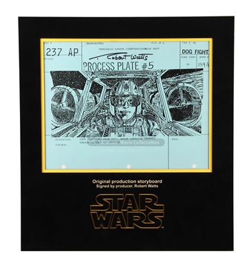 Signed Production Storyboard - Wedge In Cockpit (Dogfight 237AP)