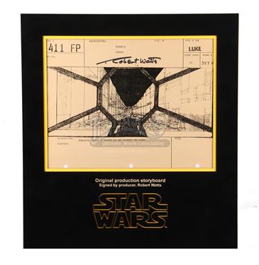 Signed Production Storyboard - Vader Hunts Luke (Luke 411FP)