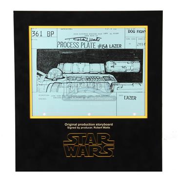 Signed Production Storyboard - Red Two (Dogfight 361BP)
