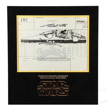 Signed Production Storyboard - X-Wings Descend (Armada 182)