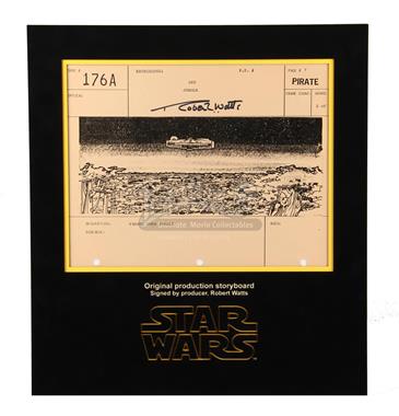 Signed Production Storyboard - Falcon Over Yavin (Pirate 176)