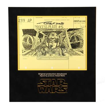 Signed Production Storyboard - Porkins Cockpit (First Attack 239AP)