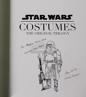John Mollo-Signed Star Wars Costumes With Costume Design Sketch - Snow Trooper