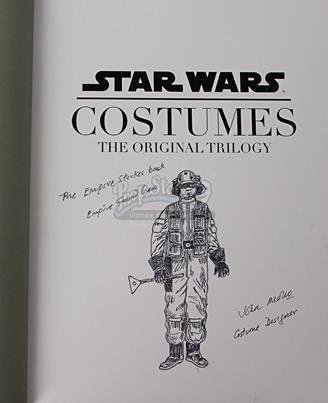 John Mollo-Signed Star Wars Costumes With Costume Design Sketch - Imperial Ground Crew