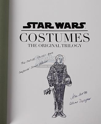 John Mollo-Signed Star Wars Costumes With Costume Design Sketch - Imperial Senior Officer