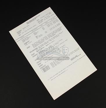 Production-Used Call Sheet - 16