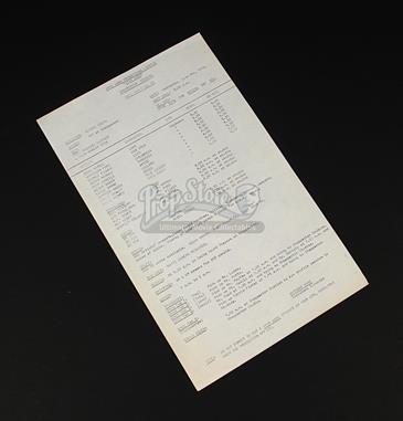 Production-Used Call Sheet - 57