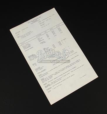 Production-Used Call Sheet - 38