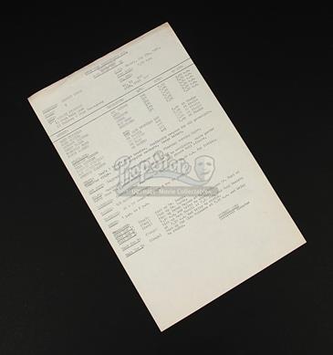 Production-Used Call Sheet - 35