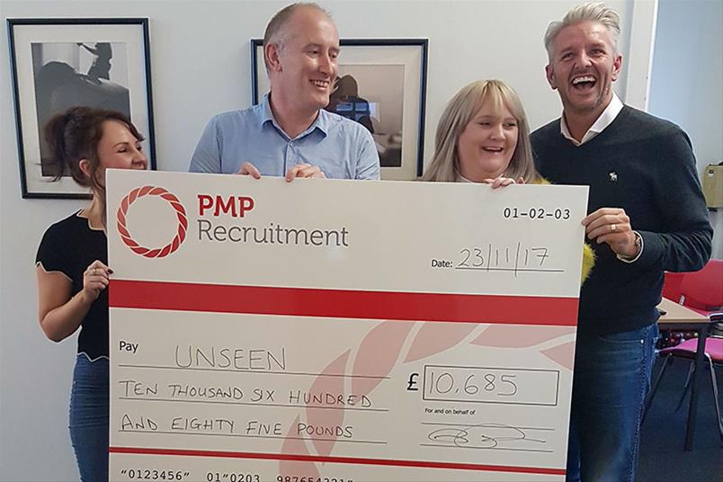 PMP raised over £10K for modern slavery charity Unseen