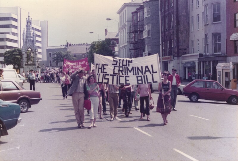 Anti Criminal Justice Bill March Cork 1984 Arthur Leahy Casey And Adi
