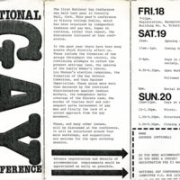 1982 National Gay Conference Leaflet