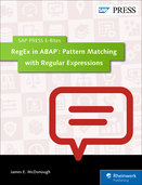 Cover von RegEx in ABAP: Pattern Matching with Regular Expressions