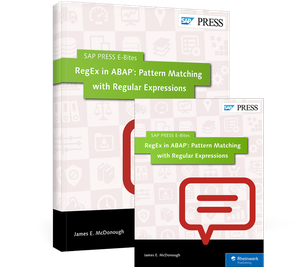 Cover von RegEx in ABAP: Pattern Matching with Regular Expressions