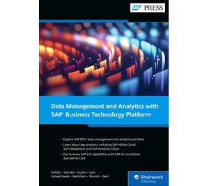 Cover of Data Management and Analytics with SAP Business Technology Platform