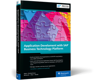 Cover von Application Development with SAP Business Technology Platform