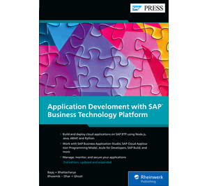 Cover von Application Development with SAP Business Technology Platform