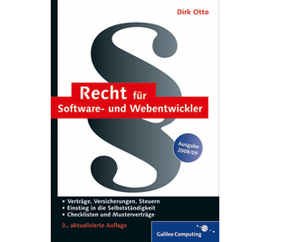 Cover von Recht für Software- und Webentwickler