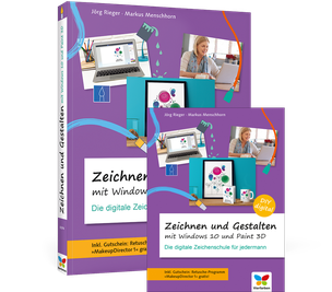 Cover von Zeichnen und gestalten mit Windows 10 und Paint 3D